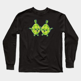 Cute Ketupat Cartoon Long Sleeve T-Shirt